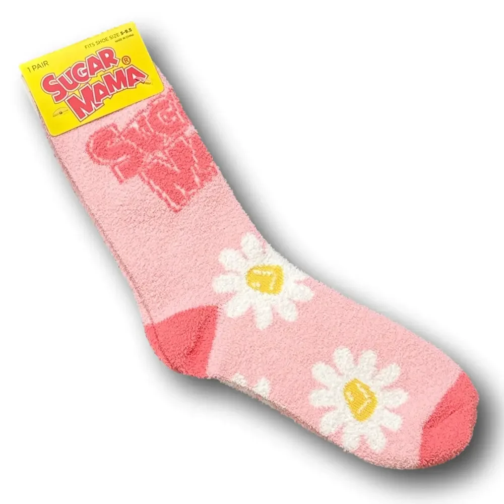 3/$20 Sugar Mama & Daisy Flowers Cozy Fashion Socks - NWT